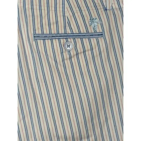 Tommy Bahama  Golf Shorts Women's Size 4 Striped Preppy Blue White Yellow - Image 6