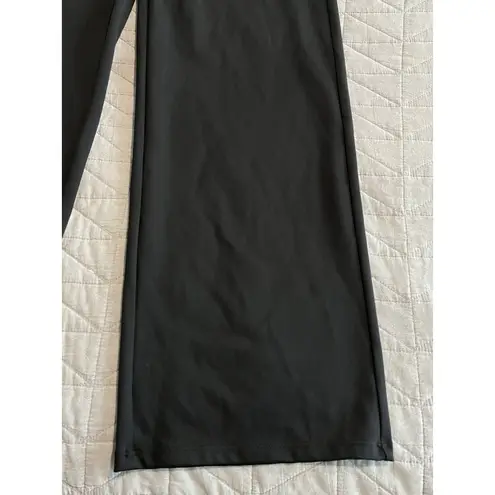 G4Free Wide Leg Business Pants Womens Size S (6) Black Pocketed Ponte Stretch