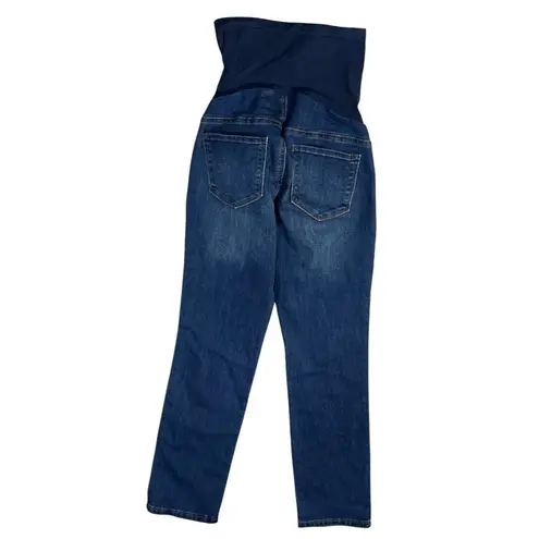 Indigo Blue New Maternity Jeans Full Panel Size XSP Petite Extra Small Med Wash