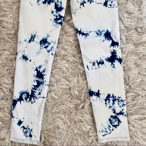 NEW Bleach Dye Skinny Jeans Blue Size 24