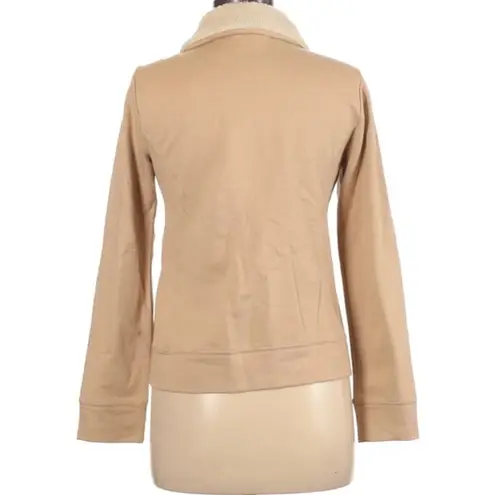 Lauren Ralph Lauren | Medium | Camel Asymmetrical Zip Sherpa Collar Moto Jacket Tan