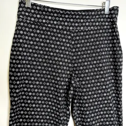Counterparts Black Patterned Capri Stretchy Pants