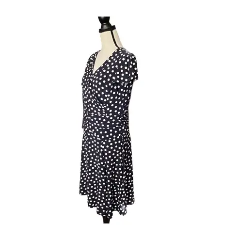 Ralph Lauren Lauren  flirty dotted flutter sleeve dress