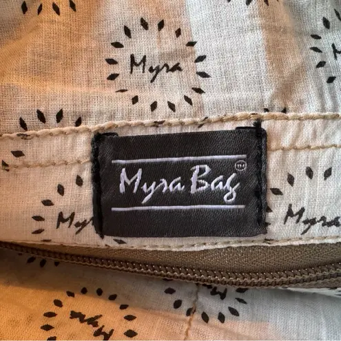 Myra Bag Gray Canvas & Leather Crossbody / Shoulder Bag – Sel de Mer Paris Print