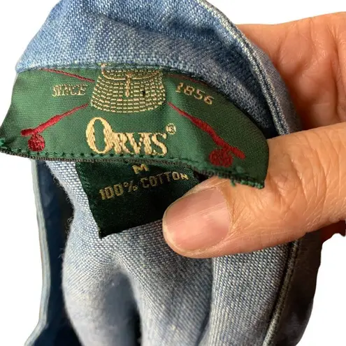 Orvis  Womens denim embroidered flower bird vest - Image 8
