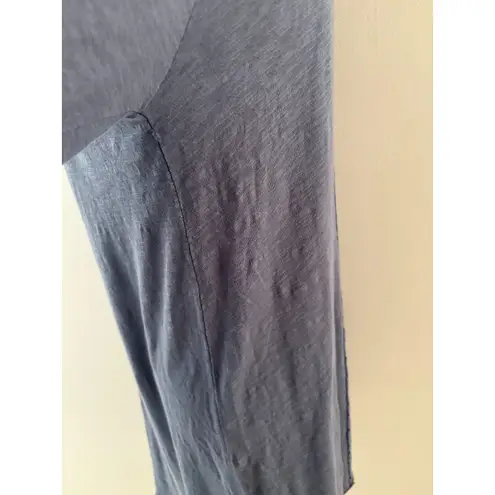 Bobi T shirt Shift Dress Womens Large Blue V Neck Soft Lounge Lagenlook Comfy