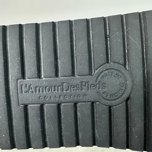 L'Amour Des Pieds Amadour Platform Sandal Gray Suede Size 9.5W Wide