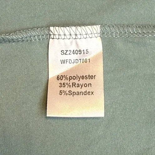 Automet Set/3 XL Short Sleeve NWT Blouse's Tunic Crew Neck White, Green, Khaki #