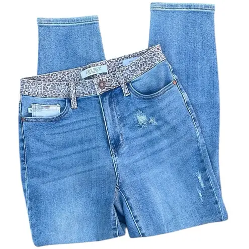 Judy Blue High Waist Cheetah Camo Slim Fit Jeans