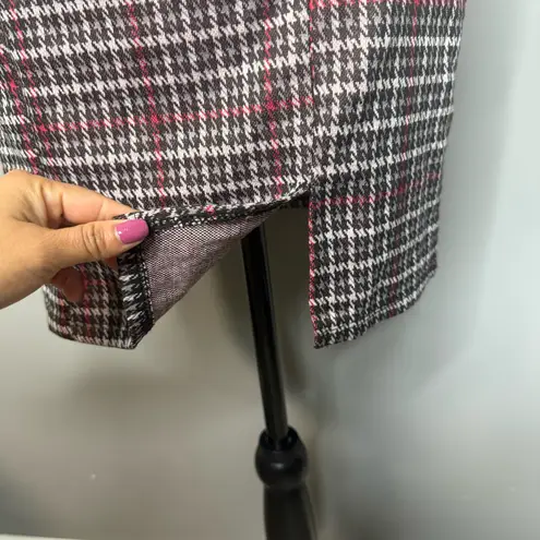 No Comment Stylish Checkered Mini Dress in Red and Black