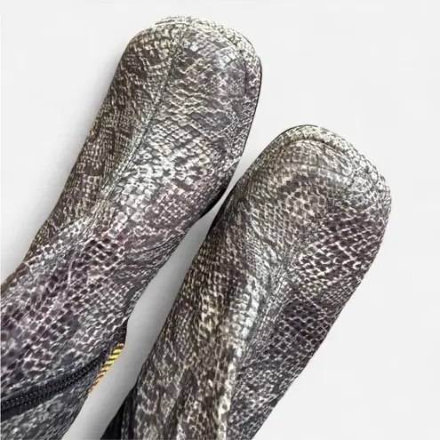 90s MUDD snake print platform boots Gray Size 6.5