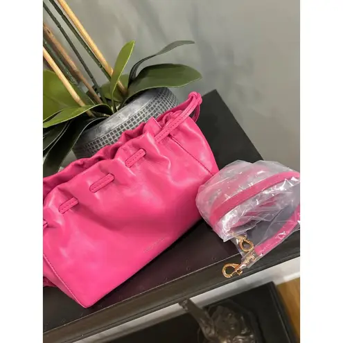Mansur Gavriel Mini Cloud Lambskin Crossbody Clutch Bag Dolly Pink Womens Size O