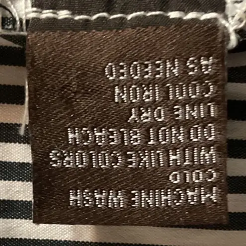 J. McLaughlin Flannery Striped Long Sleeve Collared Button Down Shirt Sz Medium