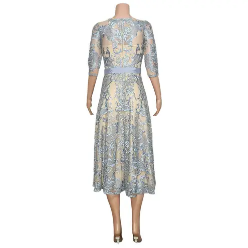 BHLDN Linden Lace Dress, Blue, 0 (US)