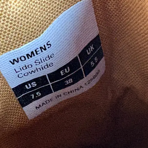 Seavees Lido Slide Leopard Print Cowhide Mule Slip On Comfort Shoes 7.5 Casual