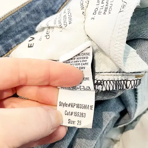 Evereve High Rise Ever Trouser Wide Leg Jeans Blue 25