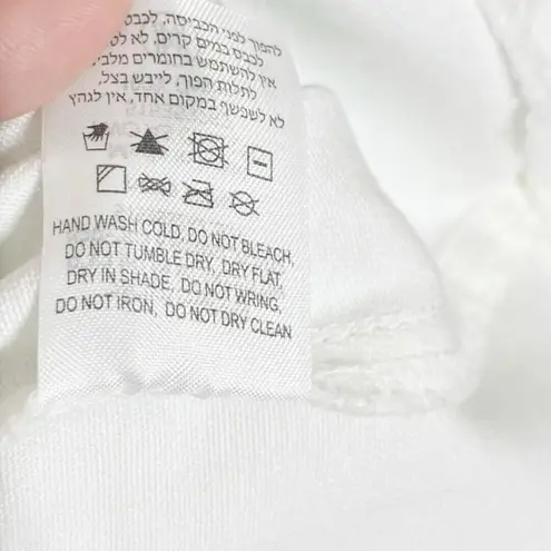 Sabina Musayev McKenna Mini Skirt High Rise Denim White Women’s Size S