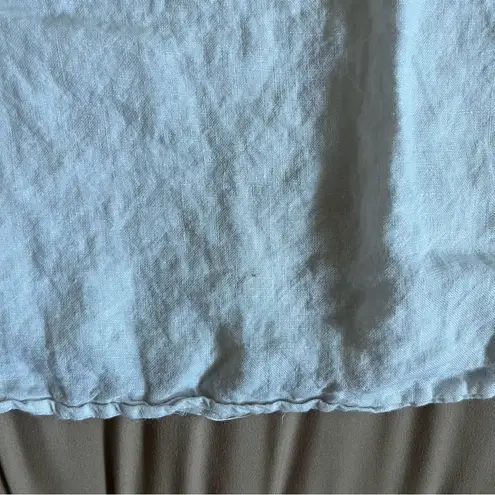 Antibes Blanc 100% linen white tshirt dress Size M