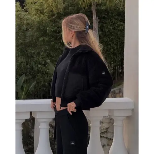 Alo Yoga Snuggle Up Sweater Long Sleeve Black S