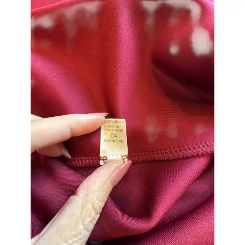 Womens Red Maxi Dress Cowl Neck Sleeveless Party Cocktail Evening Gown S