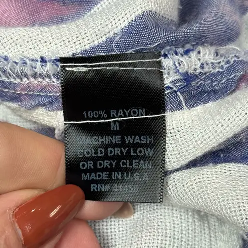 The Nu Vintage Striped Button Down Shirtdress, Astronaut Rose Graphic Back, Sz M Pink Size M