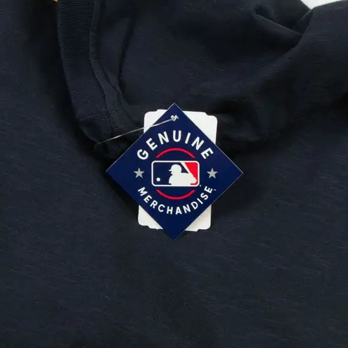 Campus Lifestyle MLB Milwaukee Brewers Women's Front Knot T-Shirt in Black, Medium