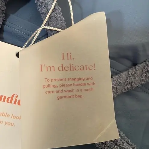 ANDIE Swim The Jetties One Piece Macrame Slate size XS NWT minimalist