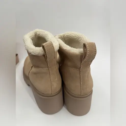 Steve Madden  Hatcher Sherpa Bootie Sand Suede