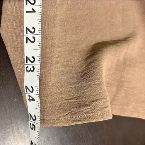 NWT Gilli Tayla Stretch Jumpsuit Medium Dark Mocha Cream Minimalist Career Event Brown