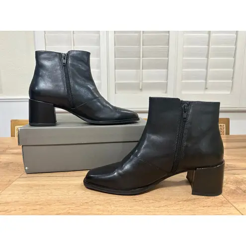 Vagabond Stina Ankle Boots Smooth Black Leather Size 8 US 38 EU NIB Booties