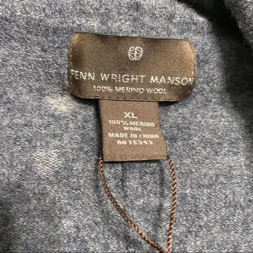 Fenn Wright Manson Gray & Black Merino Wool Open Jacket