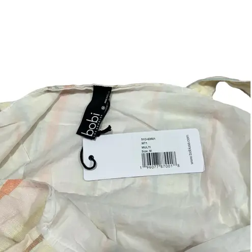 Bobi NWT! Los Angeles Square Neck Tiered Linen Blend Dress - Size Medium