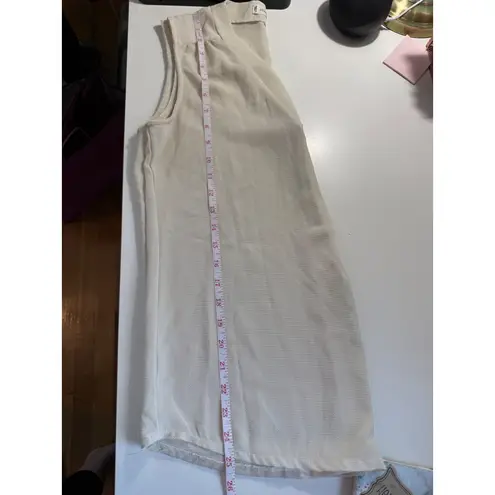 Jon & anna Sleeveless Blouse - Ivory, V-Neck, Pleated Detail, Size M, EUC