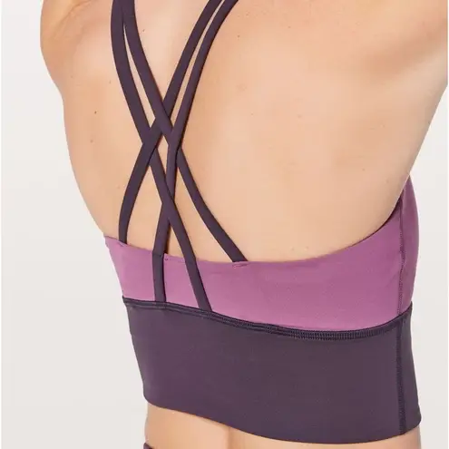 Lululemon  Longline Energy Bra Purple Fuchsia Size 4