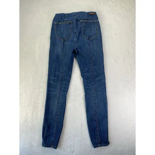 Pilcro and the Letterpress Jeans Womens 26 High-Rise Denim Legging Blue Stretch