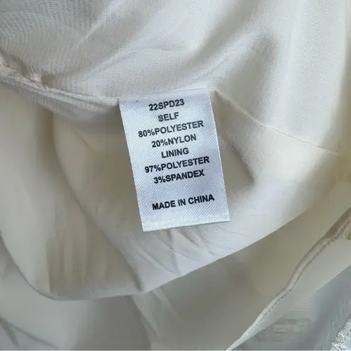 Hunter Bell Gaille Puff Sleeve Mini Dress in Ivory Floral Jacquard Size Medium