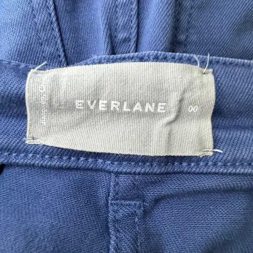 Everlane  Cropped Wide Leg Denim Pants Womens 00 Blue Jeans Coastal