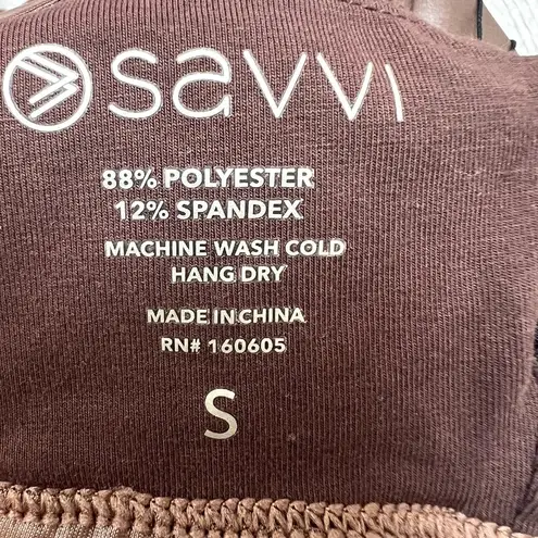 Savvi Mirage Sports Bra Earth NWT Small