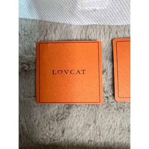 Lovcat Paris Women's Gold Leather Trifold Wallet with Heart Design