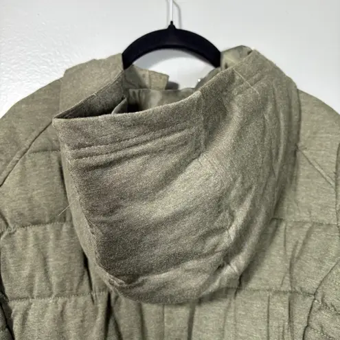 Be Boundless Women's Green Quilted Puffer Winter Jacket