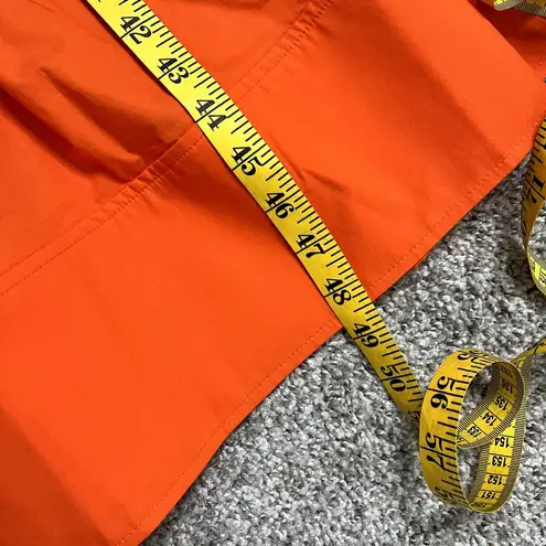 Self Portrait NWT Orange Poplin Tiered Puff Sleeve Midi Dress Womens Size 2