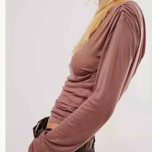 Free People NWOT  Night We Met Long Sleeve in Withered Rose