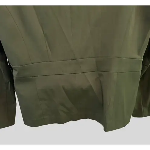 Studio 1940 Olive Green Women's Blazer Jacket With Four Pockets & Button