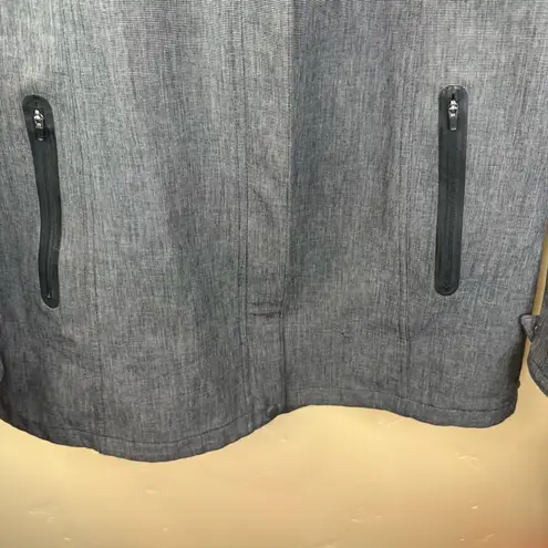 Title Nine Womens Size Large Control Raincoat Trench Dark Gray Outdoor Active