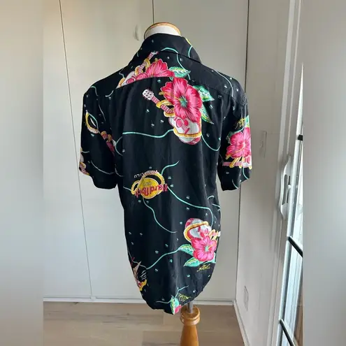 Hard Rock Cafe Vintage Hawaiian Shirt Honolulu Hawaii Xs Fit Retro Style