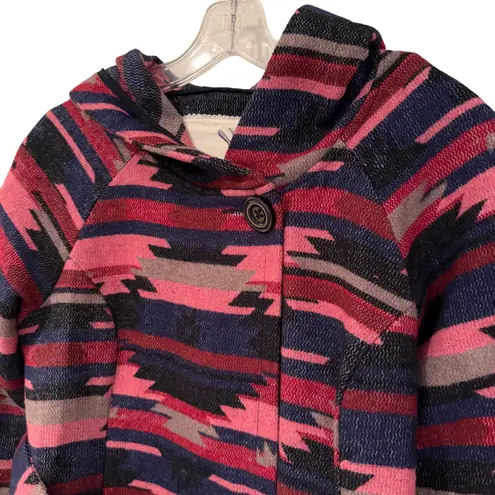 Tabitha by Anthropologie Leona Wrap Coat Women's Multi Aztec Western Boho Hippie