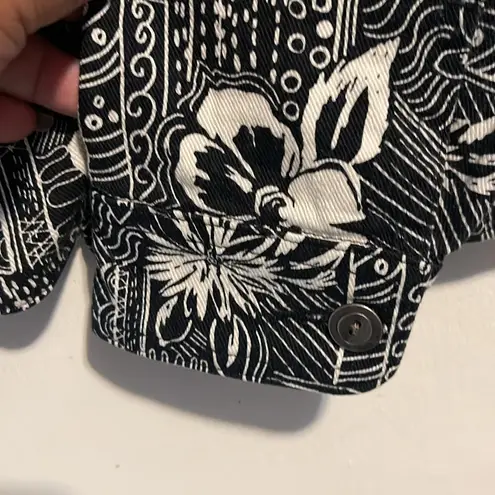 Christopher & Banks  Monochrome Patterned Jacket - Image 3