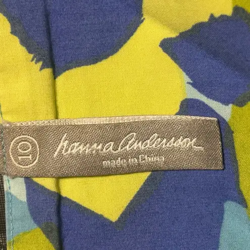 Hanna Andersson Women's Skirt Size 10 Floral Print A Line Midi Cotton Green