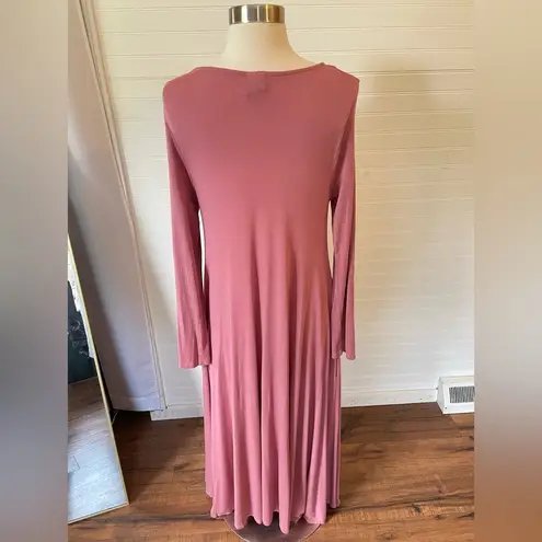 Agnes & Dora Angels & Dora Modest Mauve Pink Long Sleeve Dress