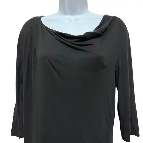 Dries Van Noten Dries Van Noten Modal Black Scoop Neck minimalist capsule luxury top XS